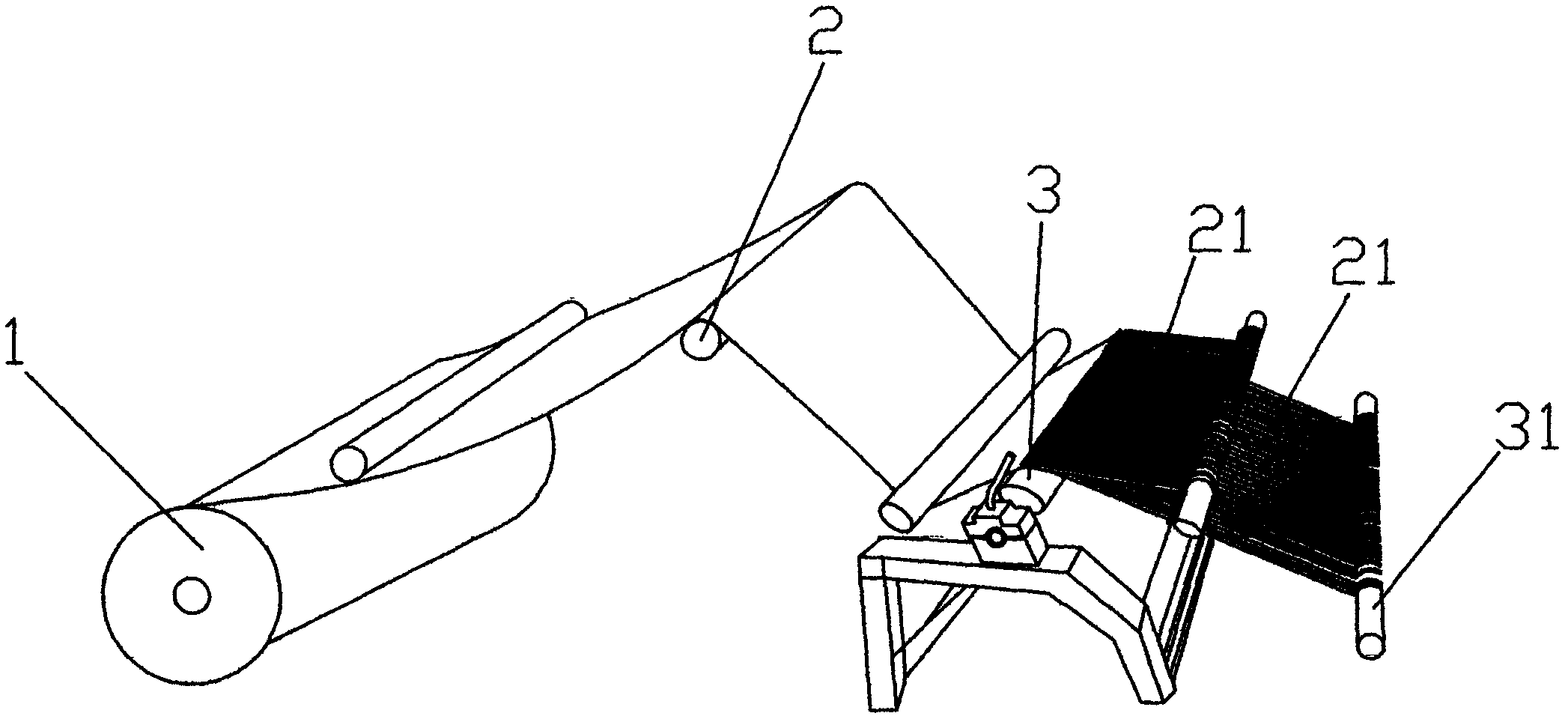 Processing technology, product and equipment of rattan-simulated paper mat