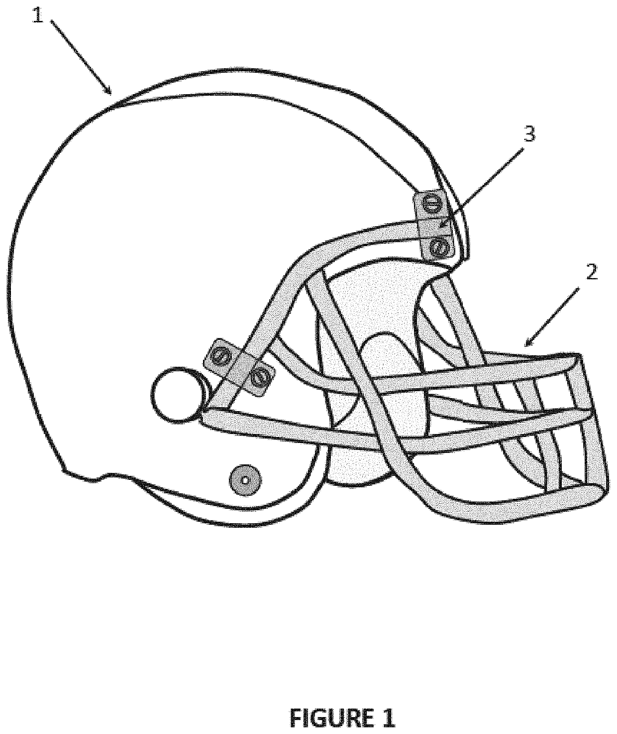 Sports Protection Accessory with Attachable Face Mask