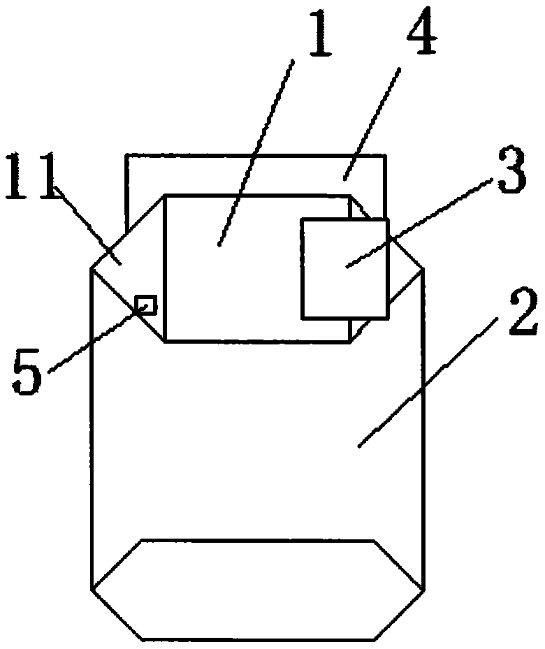 Packaging bag with a hidden two-dimensional code