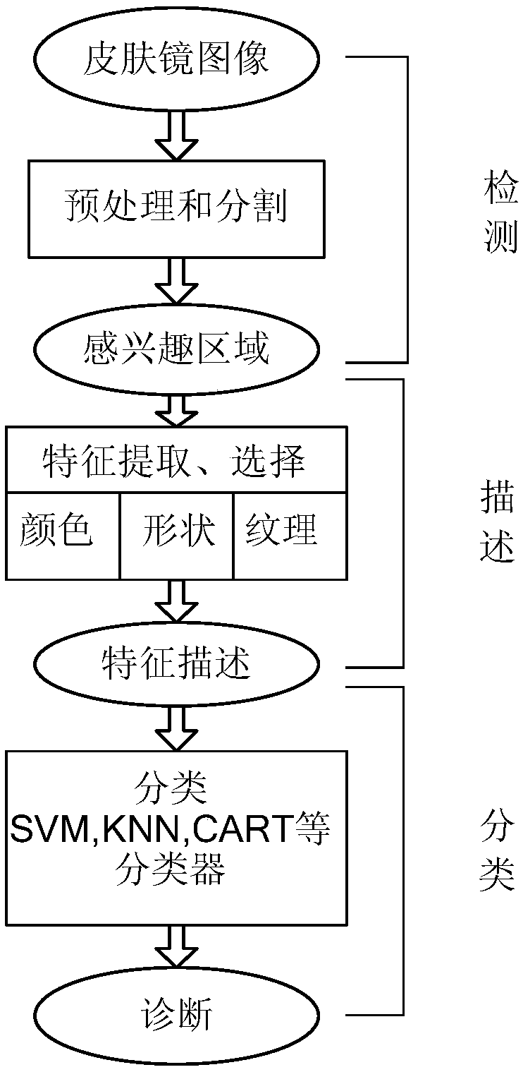 Melanoma auxiliary diagnosis method based on artificial intelligence