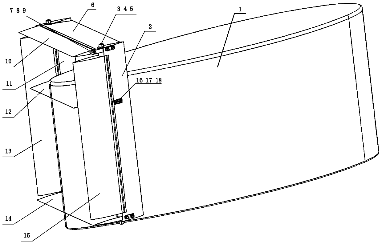 A self-adaptive suppression device for vortex-induced oscillation of underwater vehicle