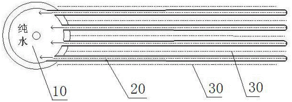 Rolled reverse osmosis element and preparation method thereof