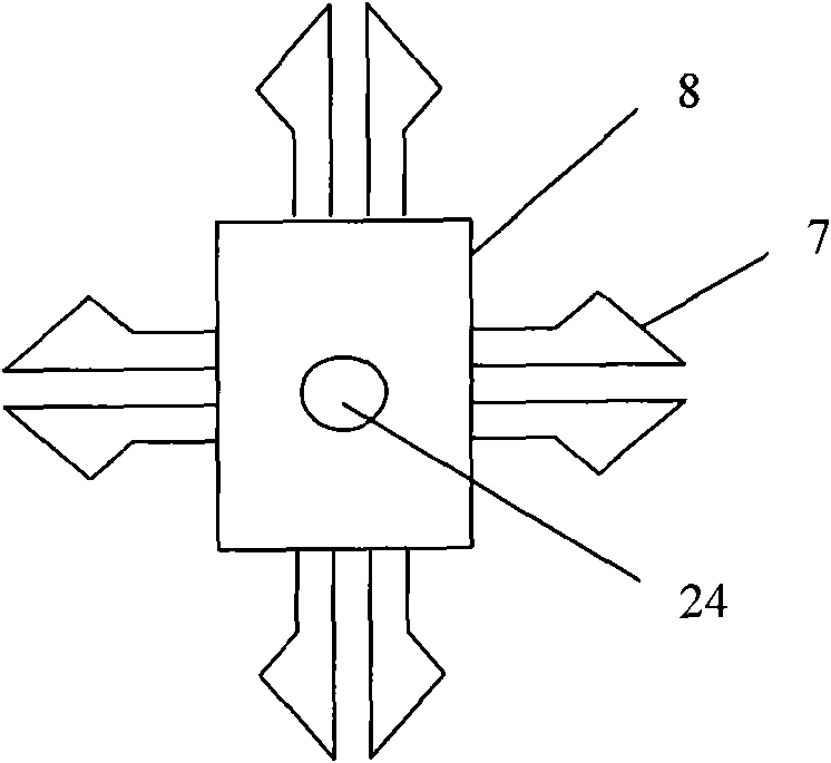 Matrix-plant coupling connected type flowing water floating bed