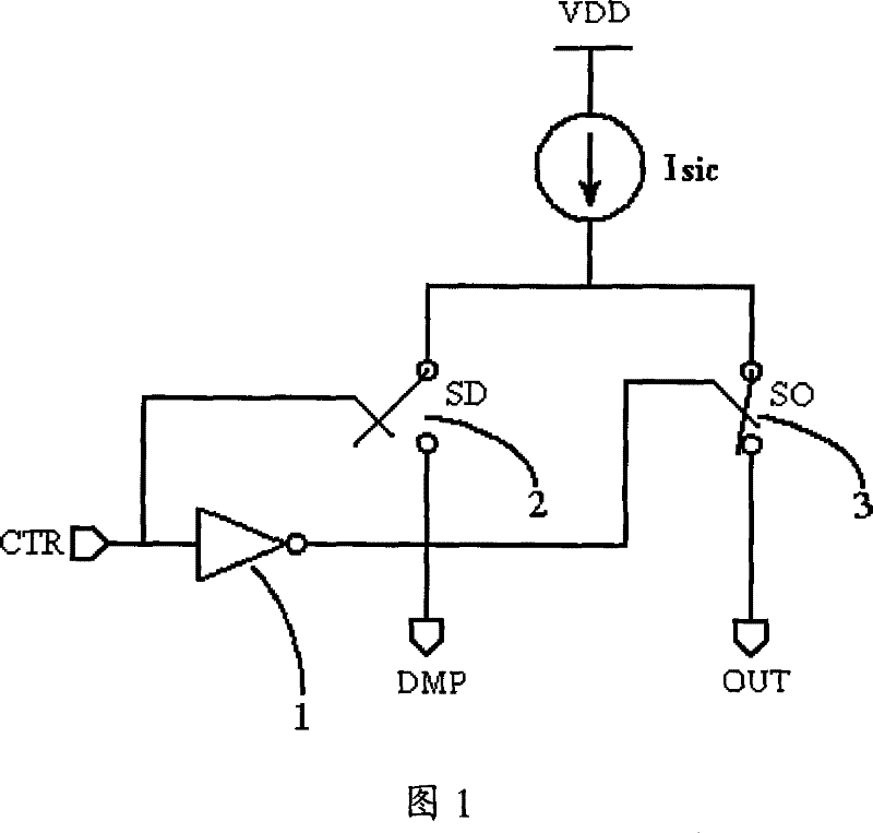 Switch current unit and its array used for current rudder type D/A converter