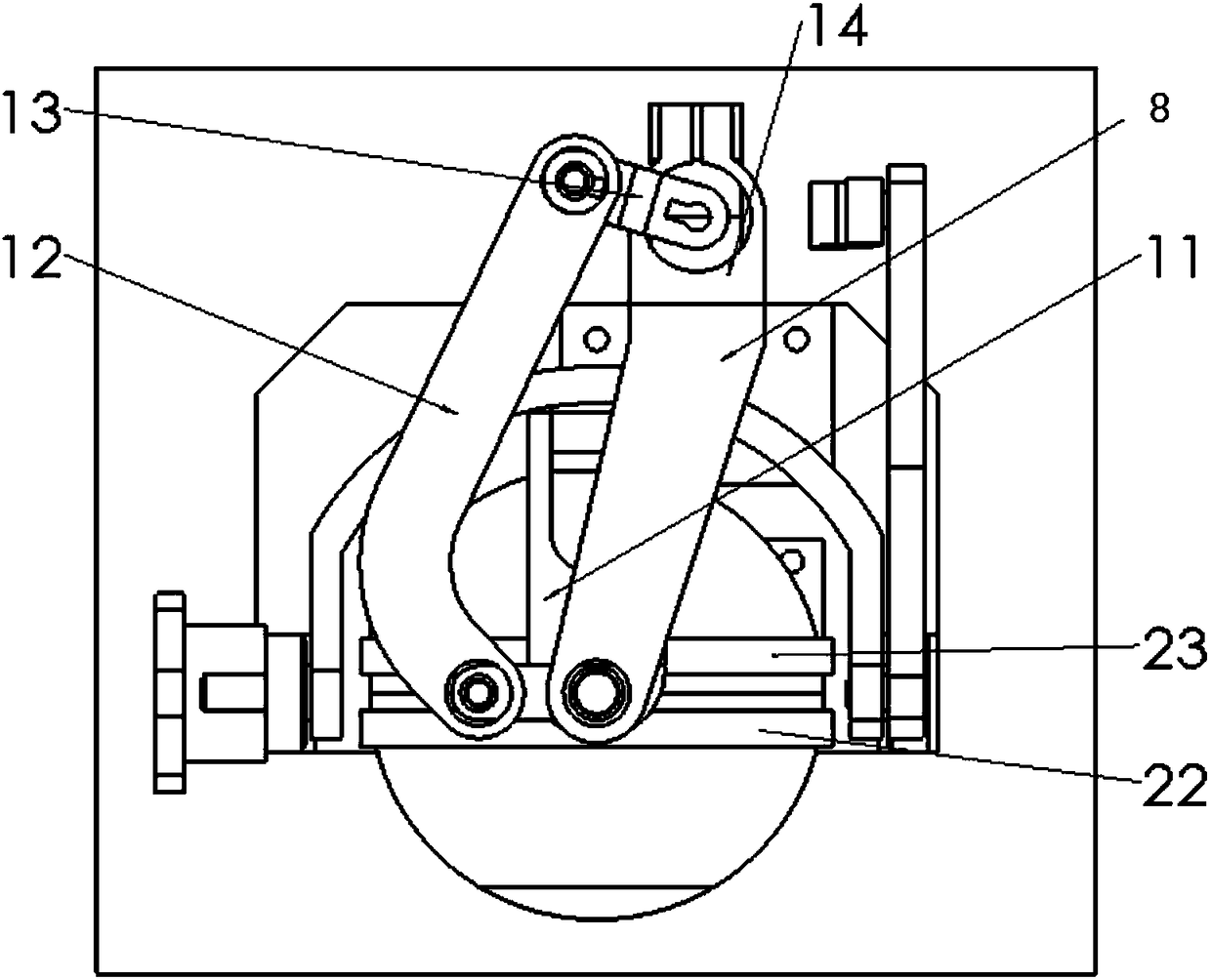 Three degrees of freedom bionic eye based on serial and parallel control