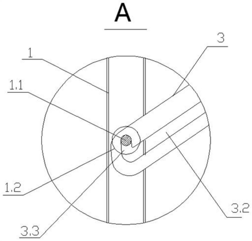 Folding supporting leg with auxiliary supporting structure