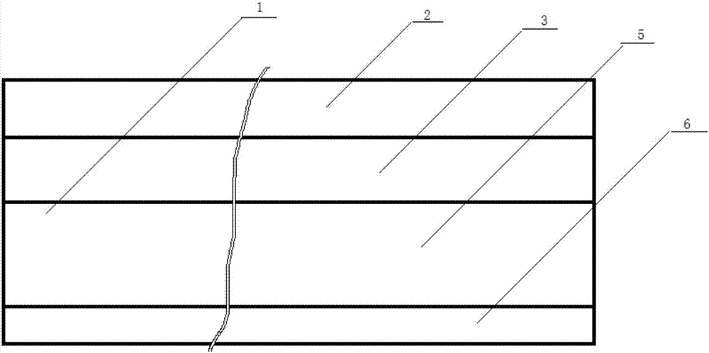 Hollow insertion type edge shrinkage line with double semicircular projections and double concave arcs