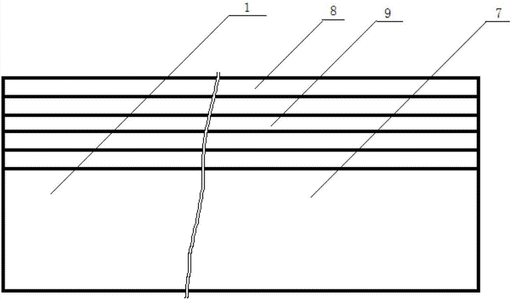 Hollow insertion type edge shrinkage line with double semicircular projections and double concave arcs