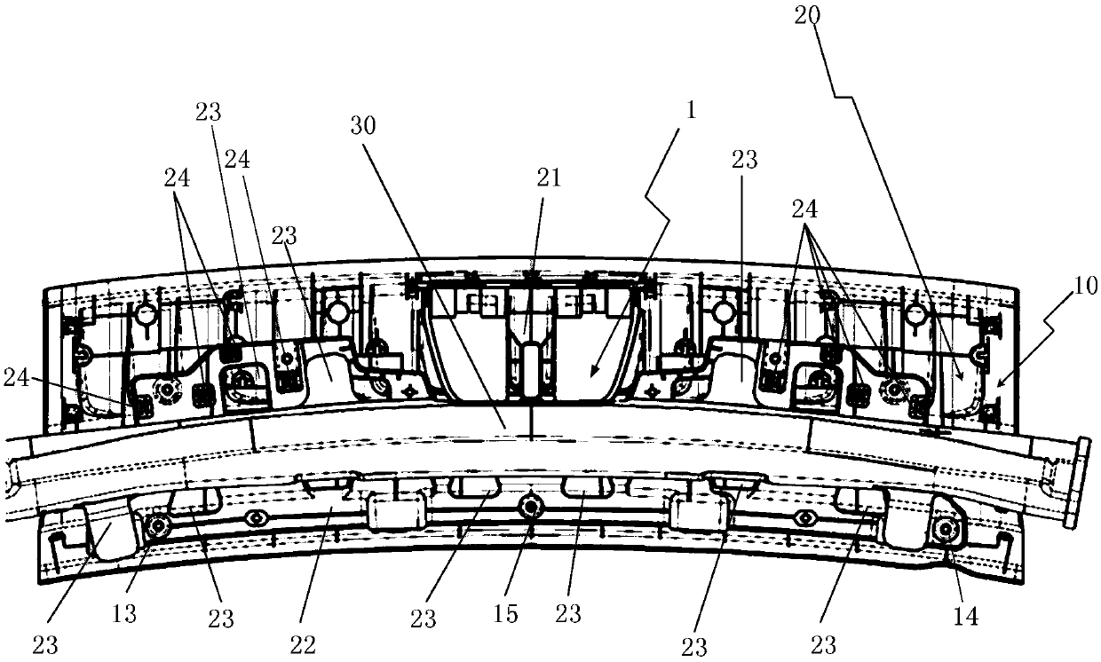 Tail threshold assembly for air pipe arrangement