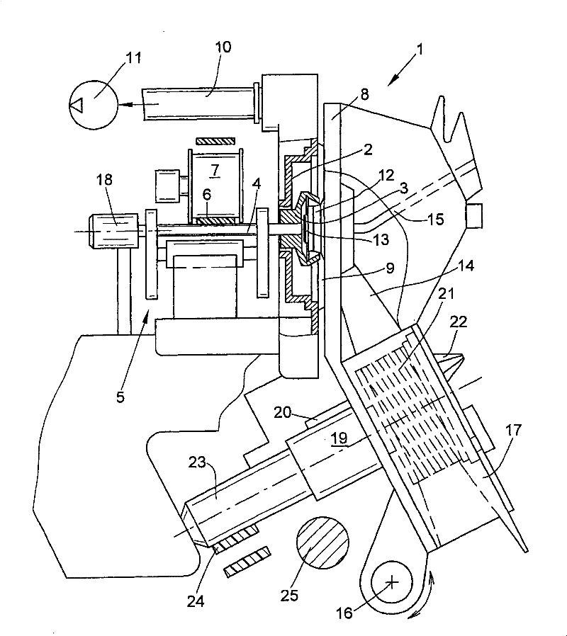 Yarn extraction nozzle