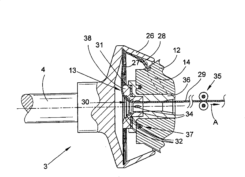 Yarn extraction nozzle