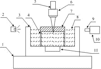 Method and device for preparing microchannel in glass material