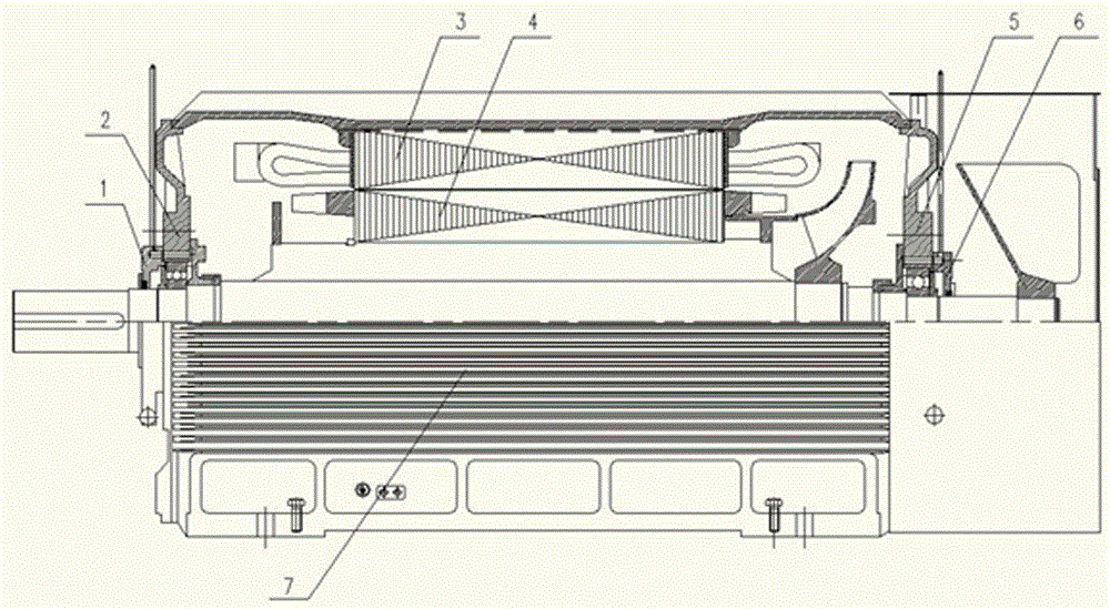 High-heat-dissipation explosion-proof three-phase asynchronous motor