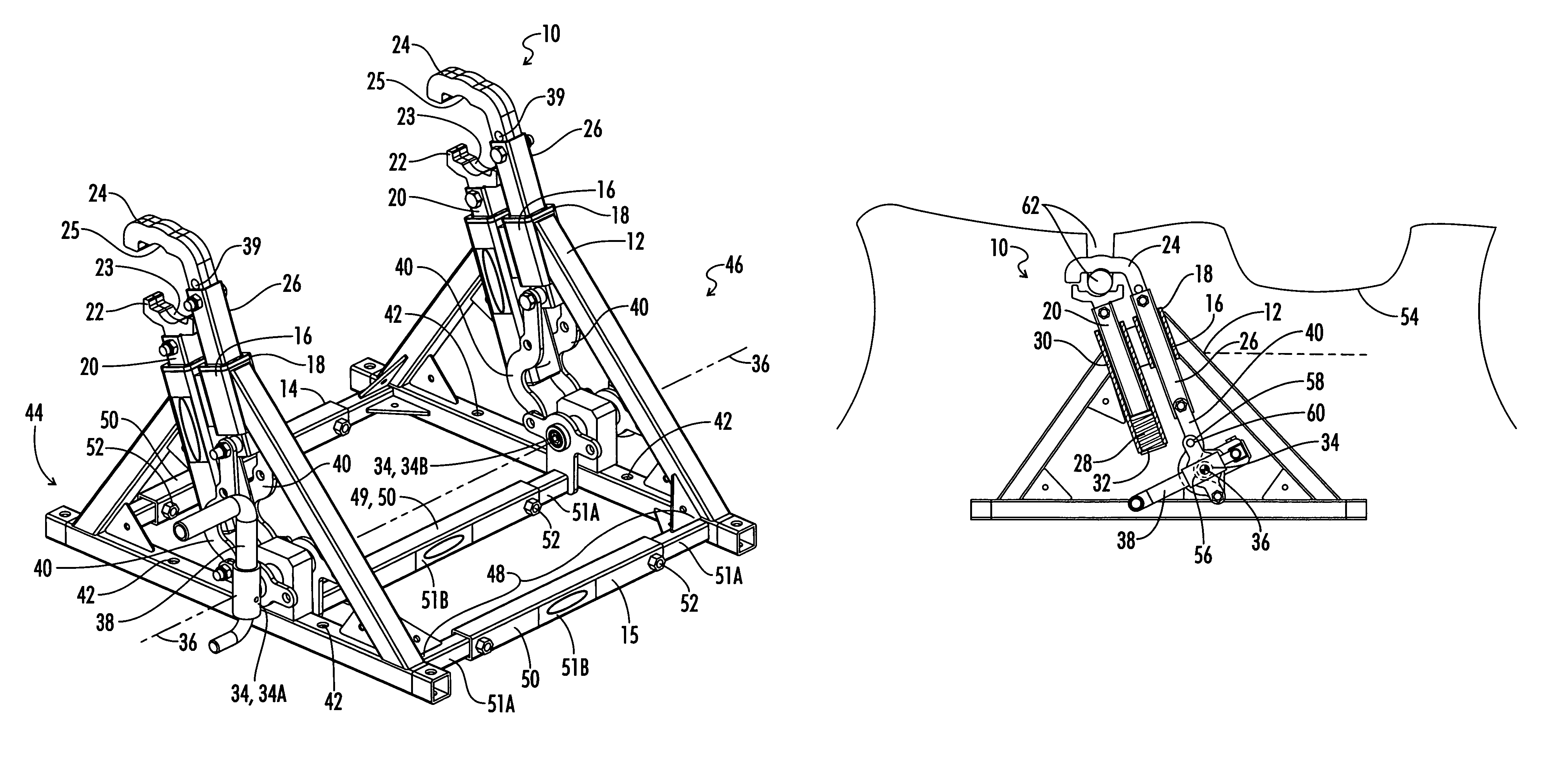 Motorcycle stand for motorcycle transport