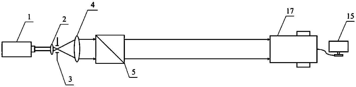 Device and method for measuring the angle between the normal line of the light-transmitting surface of an electro-optic crystal and the optical axis of the crystal