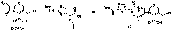 Method for preparing beta-lactam derivative through enzymatic reaction