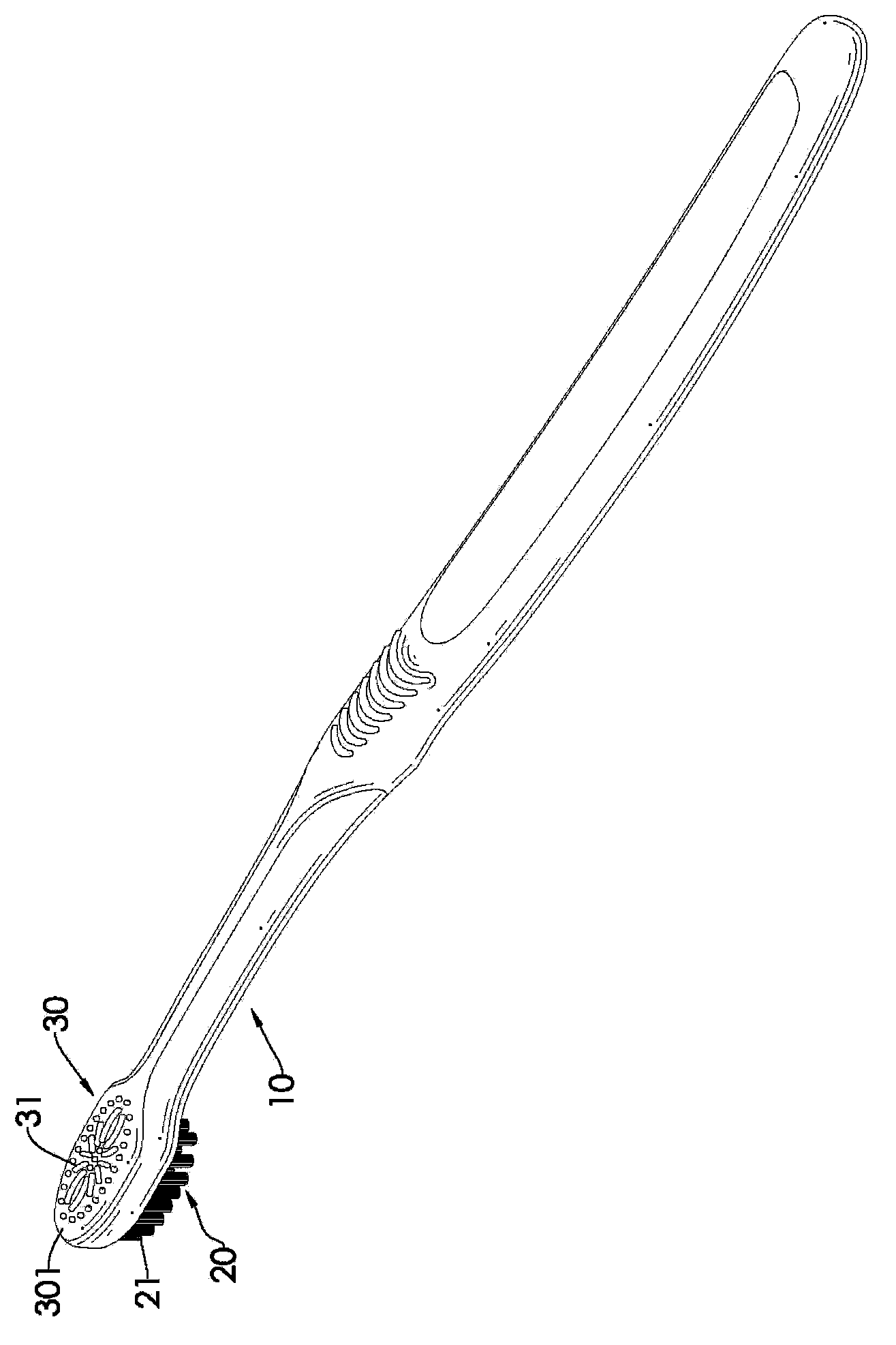 Manufacturing method for toothbrush and toothbrush