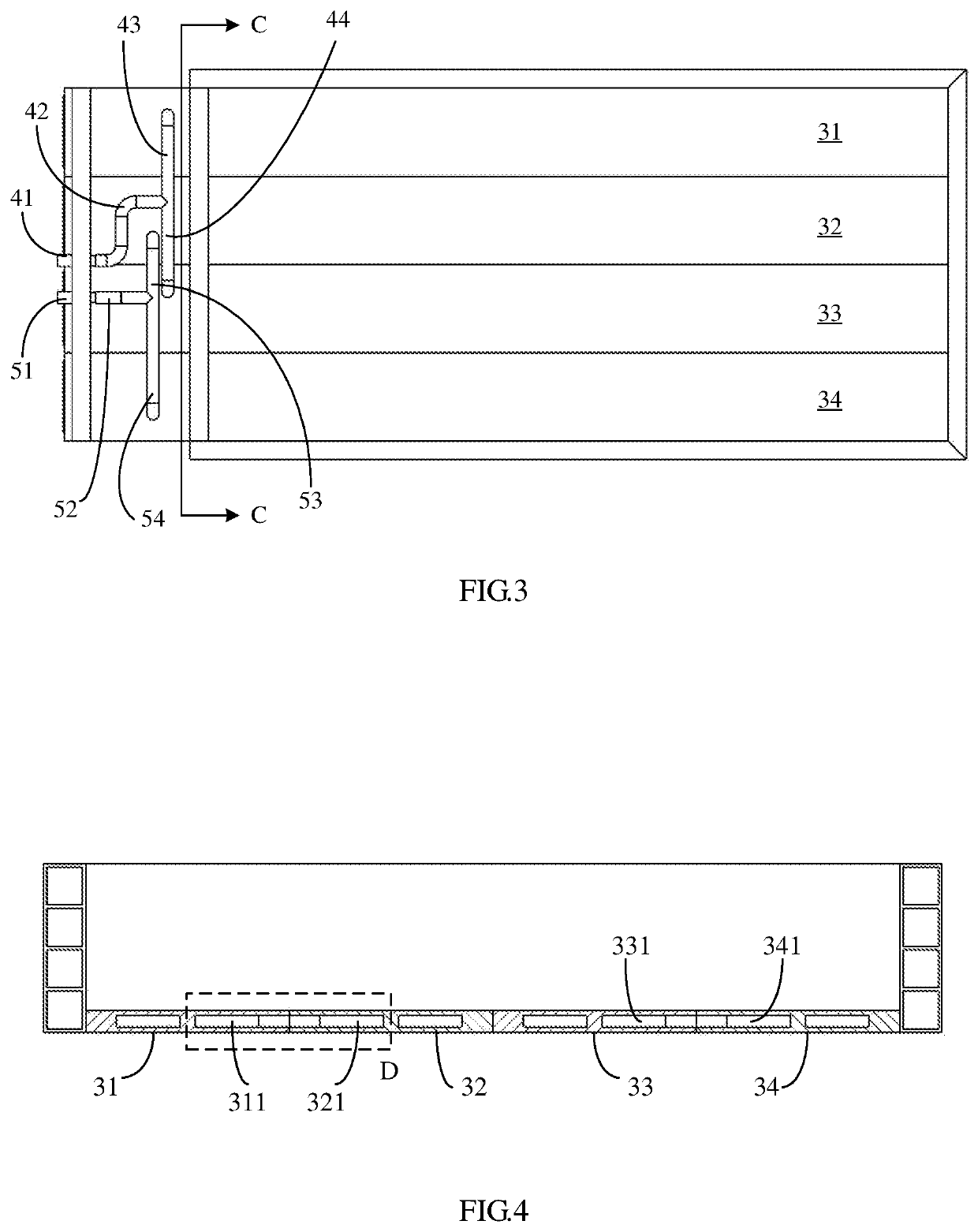 Cooling device for power battery system, power battery system and vehicle