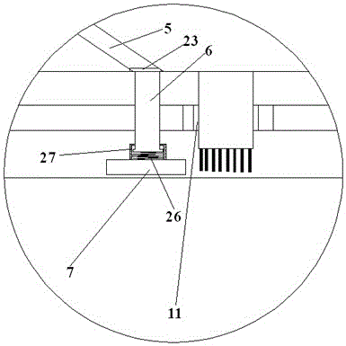 Dust collection brush head of dust collector