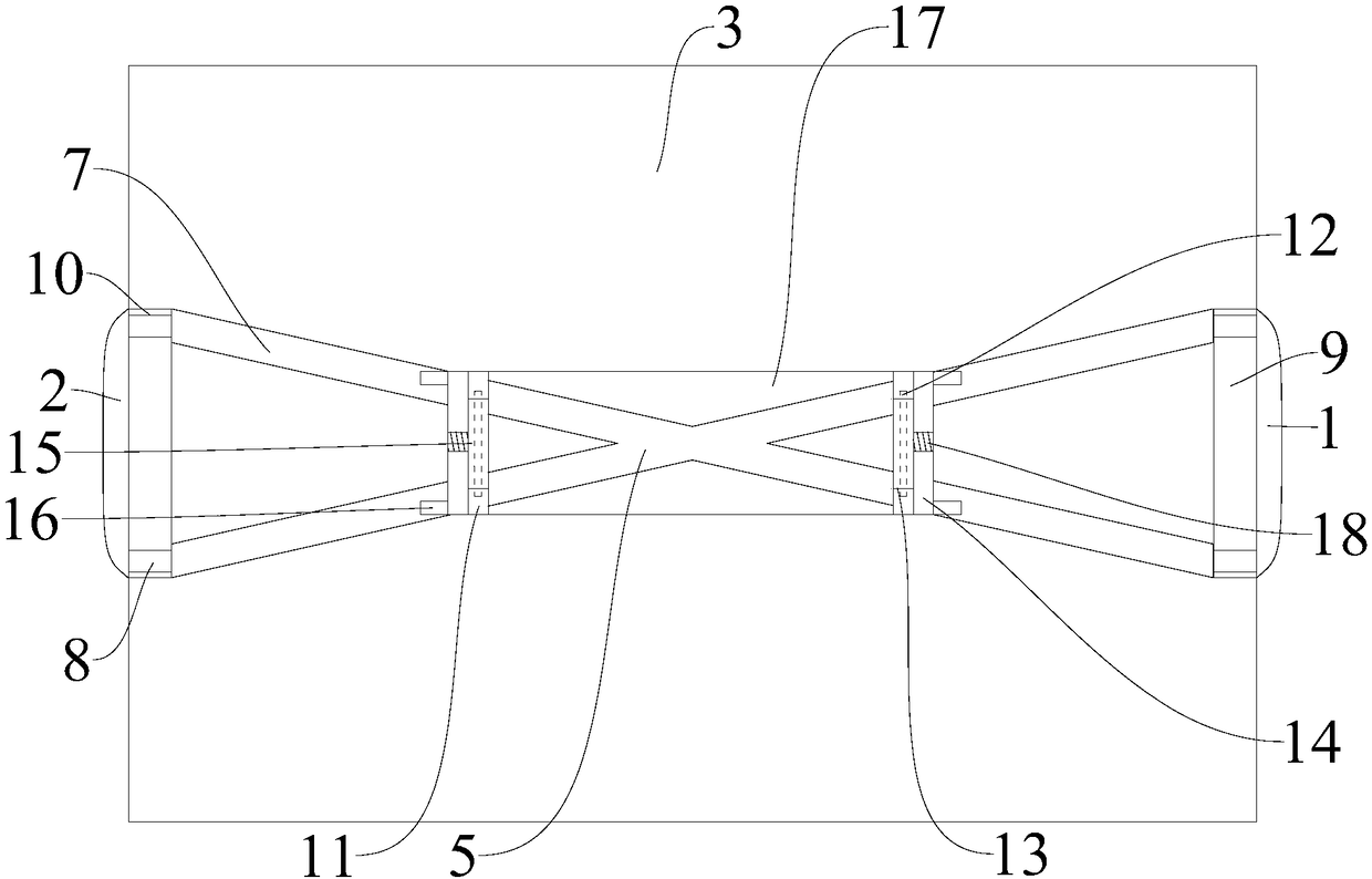 Bottom overturning heat dissipation mounting bracket for LED chip module