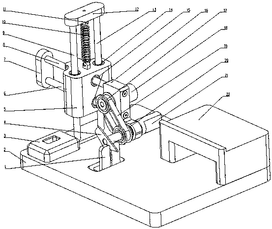 Turning tool geometric angle measurement test bench