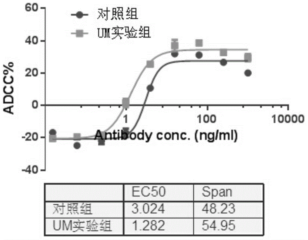 Mammalian cell culture technology for enhancing monoclonal antibody ADCC activity