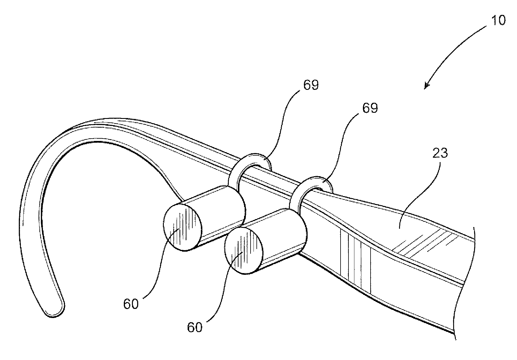 Communication eyewear assembly