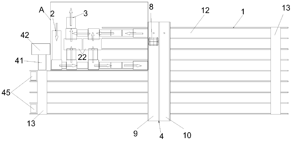 Variable-speed automatic logistics device for dual-channel steering shuttle vehicles