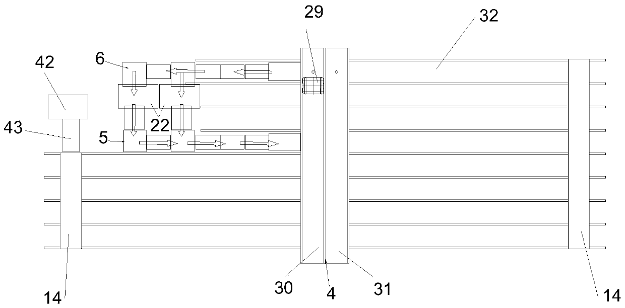 Variable-speed automatic logistics device for dual-channel steering shuttle vehicles