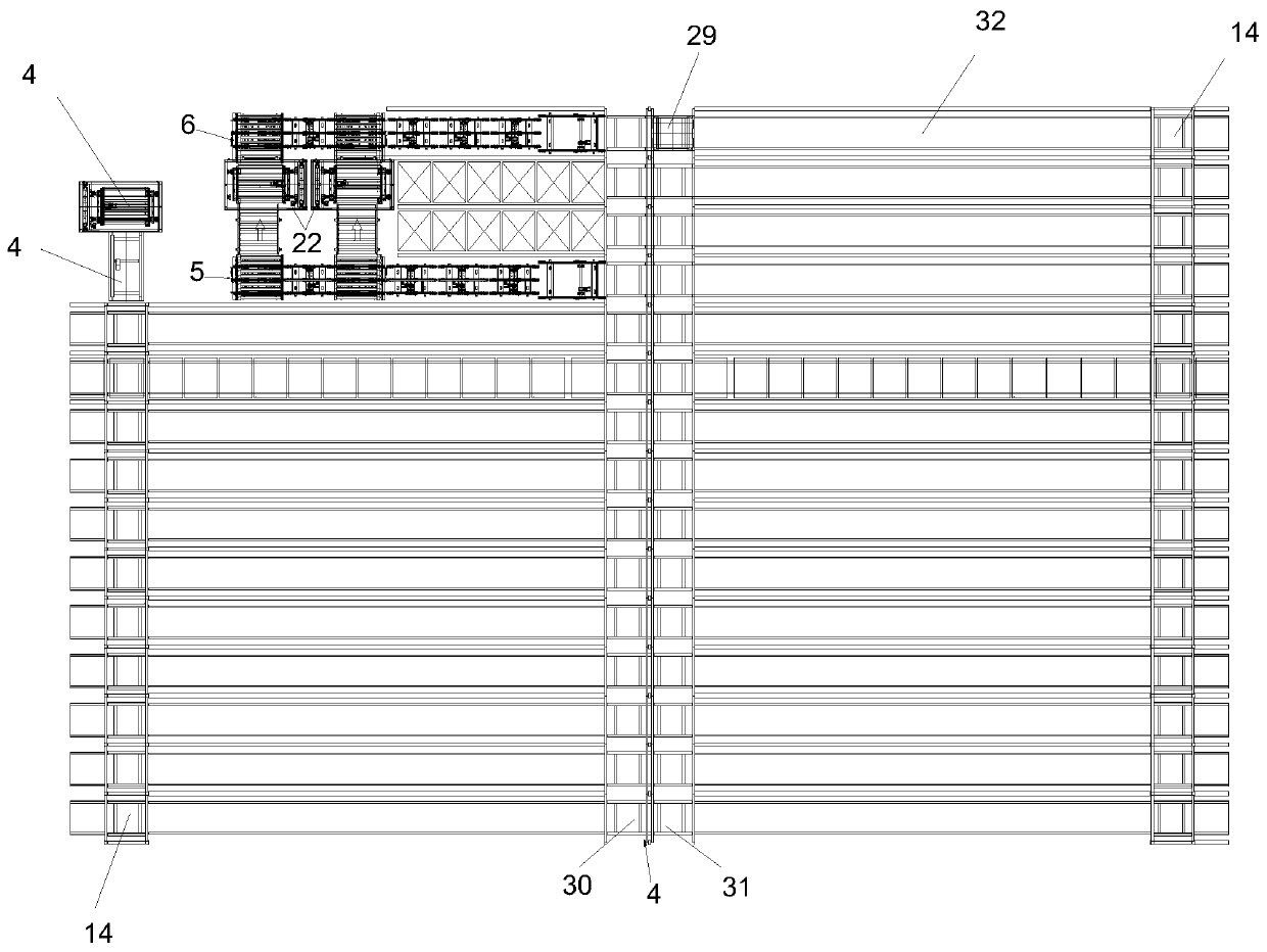 Variable-speed automatic logistics device for dual-channel steering shuttle vehicles