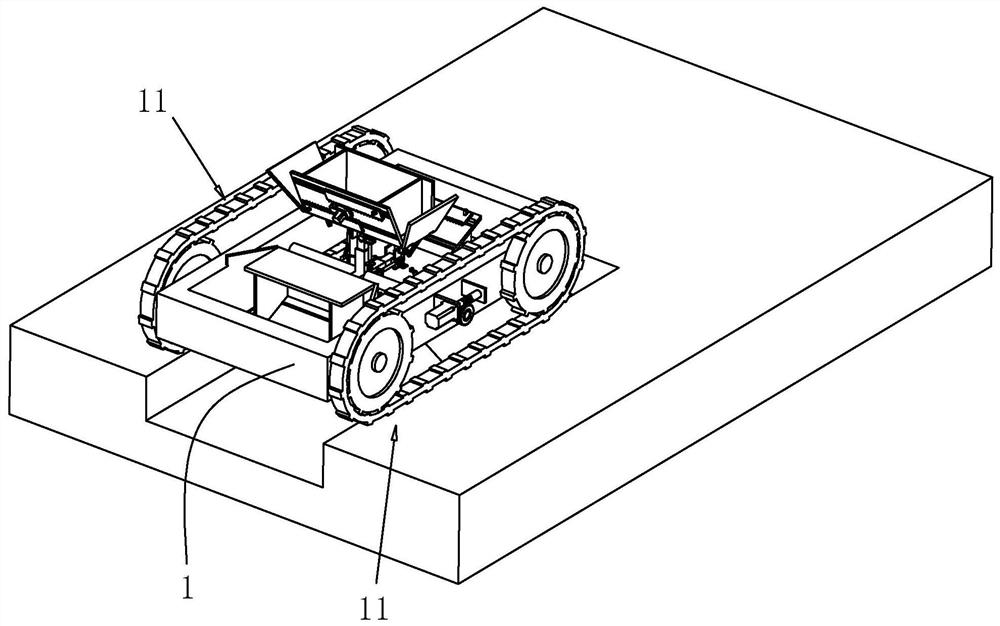 Water conservancy ditch excavation device and construction method thereof