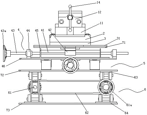 Bench vice with five degrees of freedom