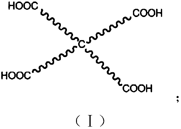 PET sheath core fiber containing metal modified cross ester compound and preparation method thereof