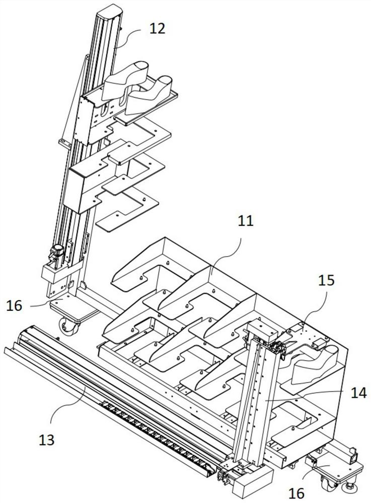 Pick-and-place device of outsole pressing mold