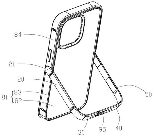 Electronic equipment support and protective shell