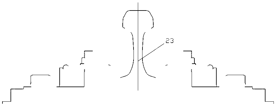 Static railway track assembly overall dimension and damage optical detection system