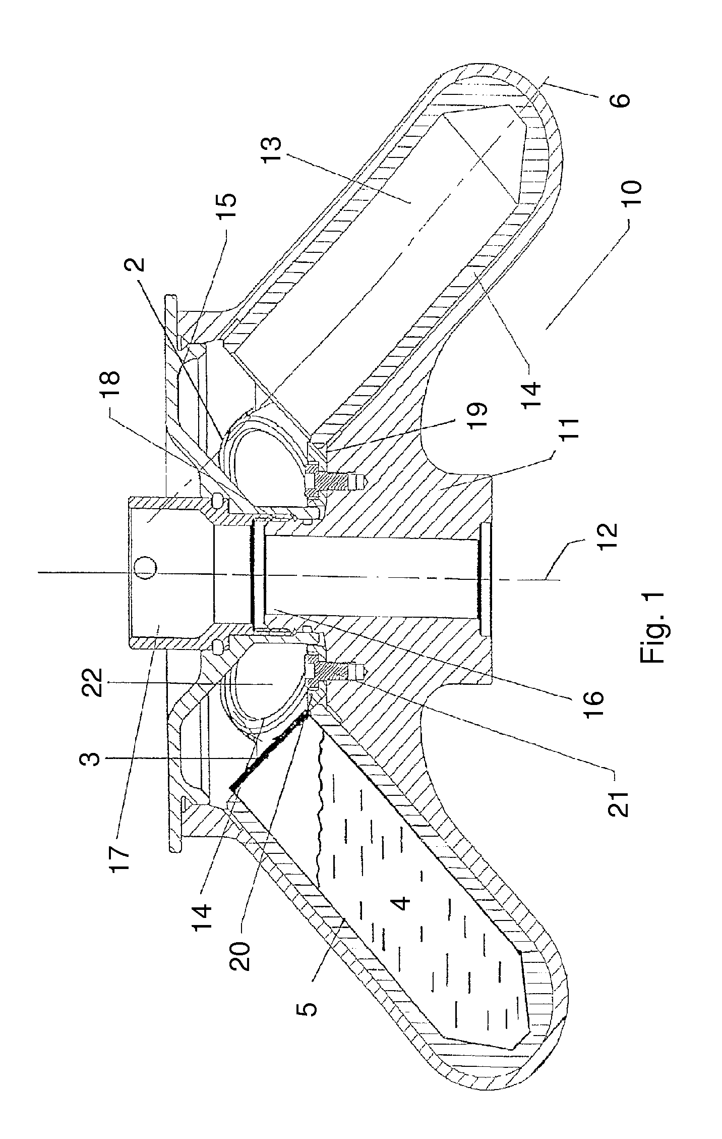 Rotor for laboratory centrifuges with hold-down element for centrifugation containers