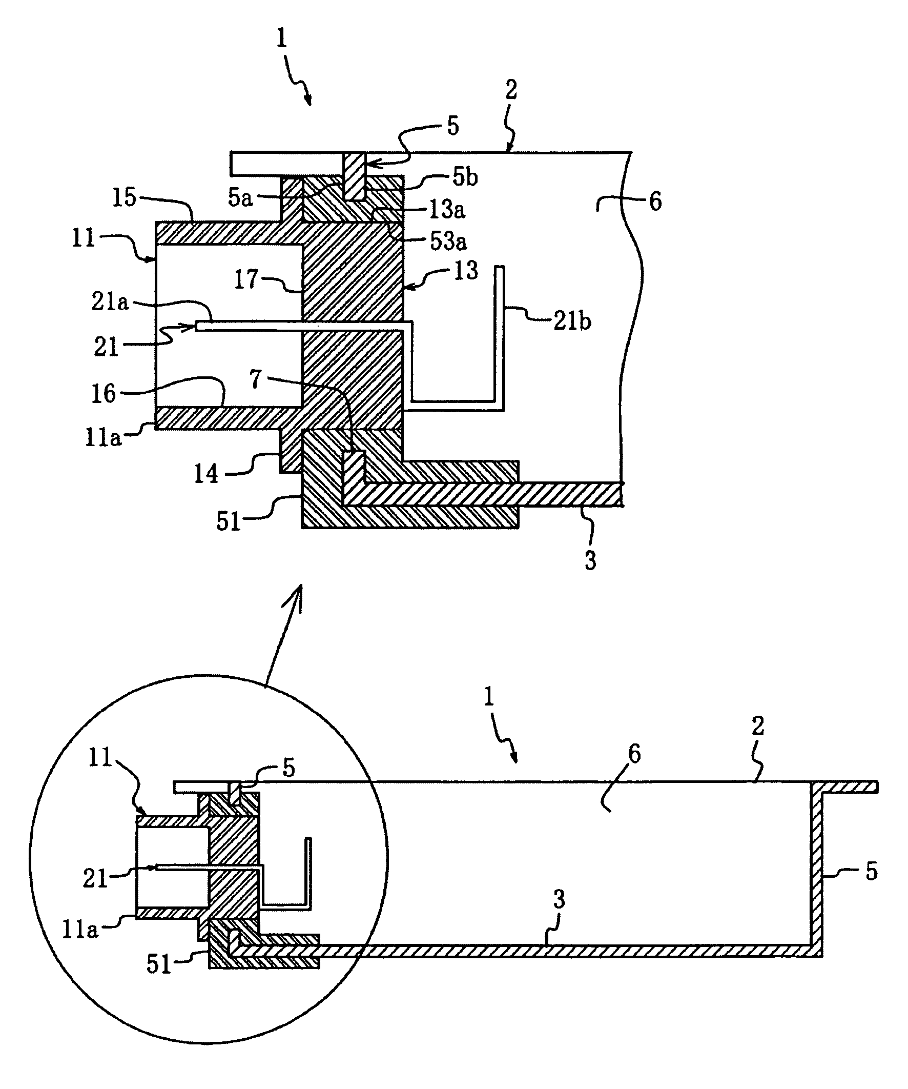 Metal-resin compound member