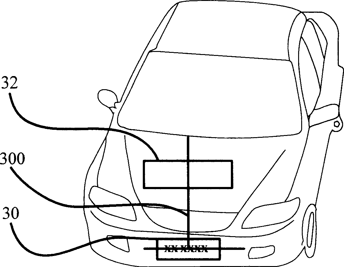 Characteristic area positioning method, car body color depth and color recognition method