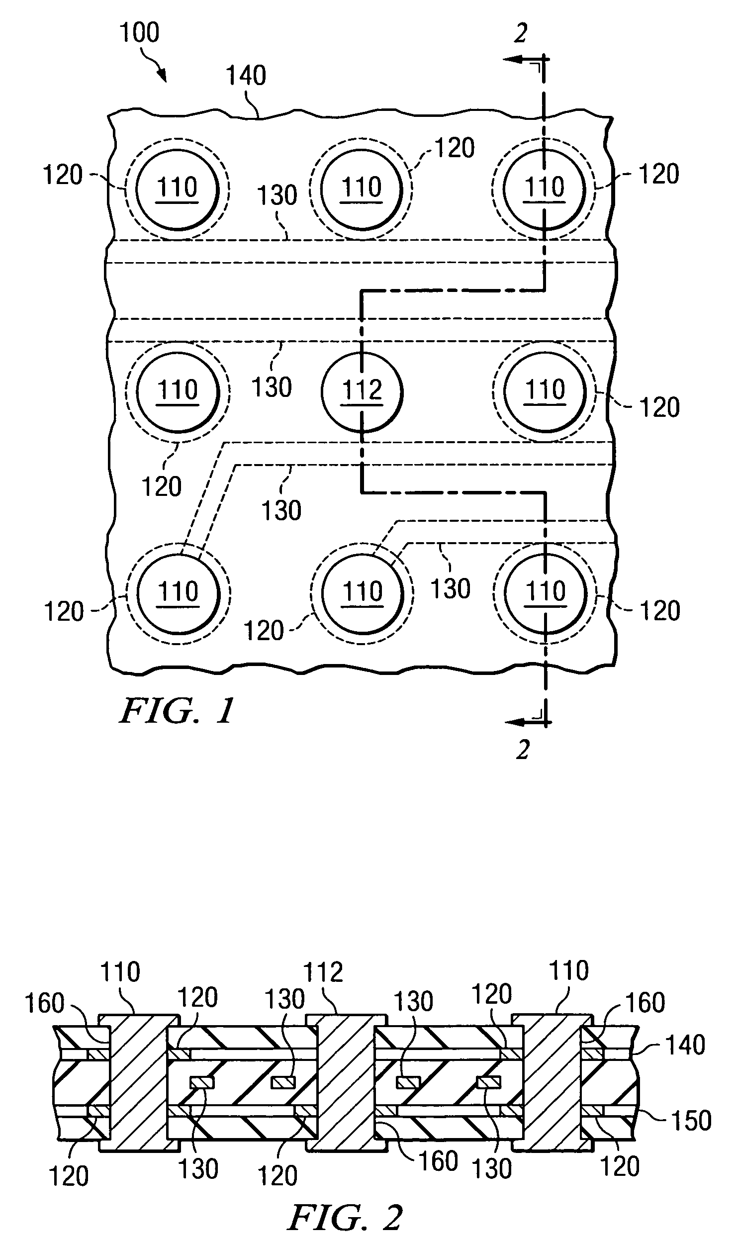 System and method for increasing wiring channels/density under dense via fields