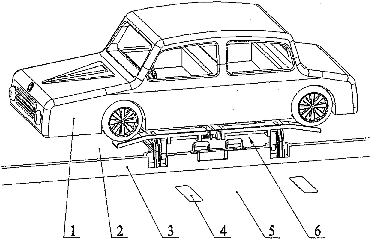 Lift and traverse parking space