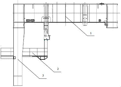 Bridge crane diving platform structure and its installation process