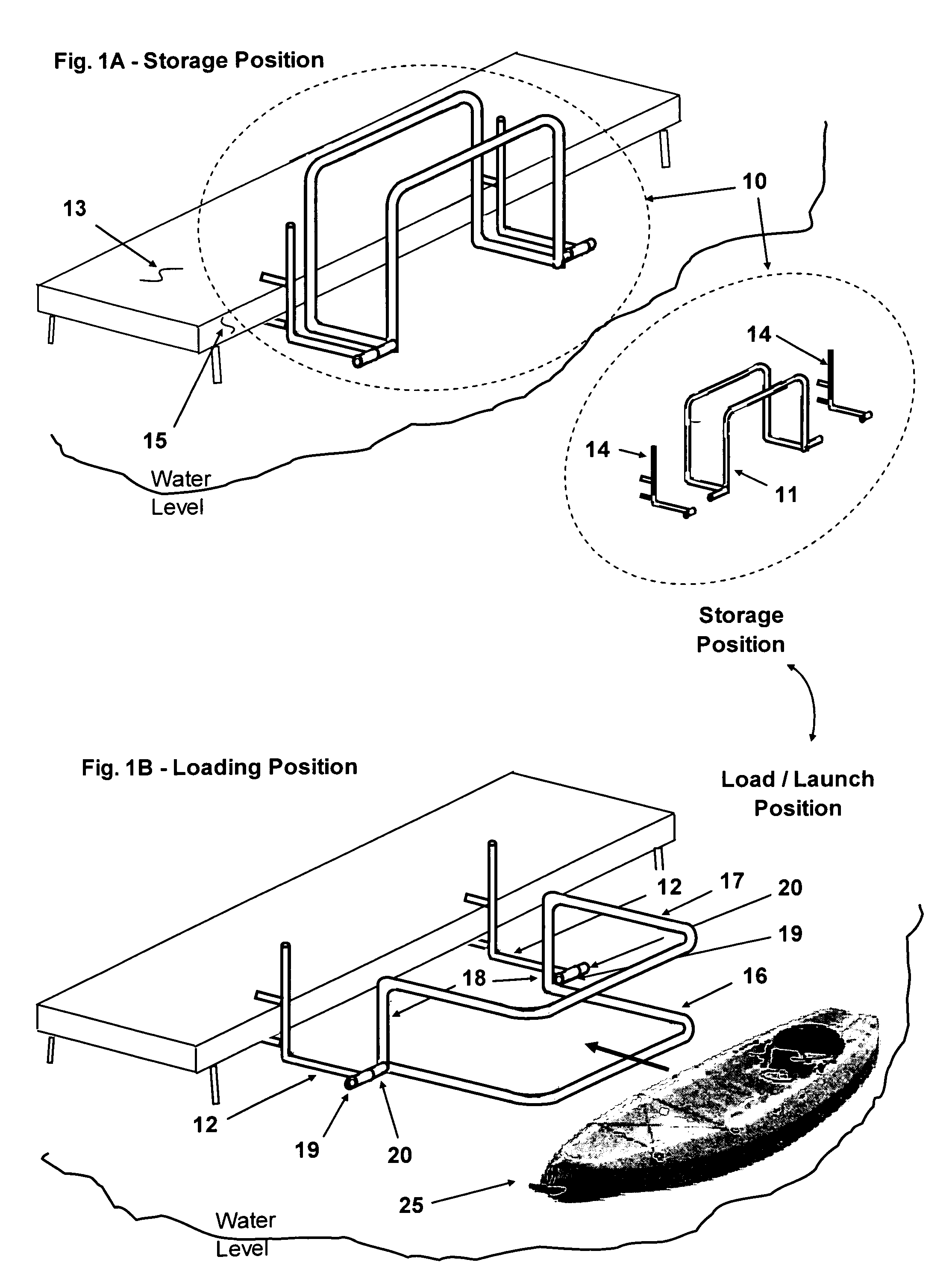 Small boat dock racking system