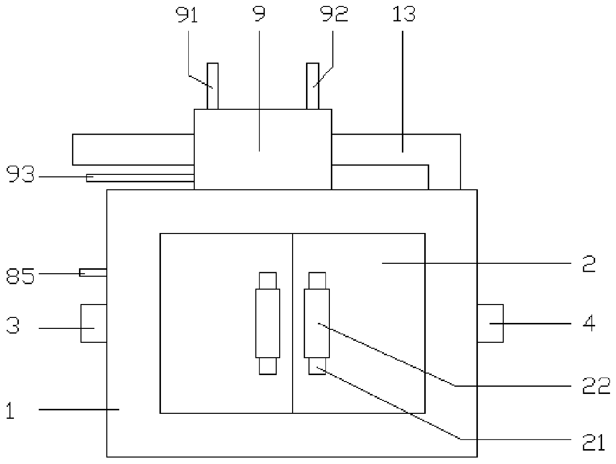 Drying device used for textile printing and dyeing