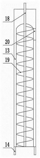 Turbulence fluctuation type stirring device for mixing water-based zinc-rich coating