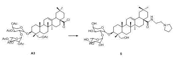 Novel alpha-hederin derivative and preparation method and use thereof