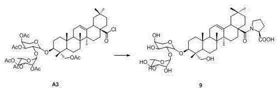 Novel alpha-hederin derivative and preparation method and use thereof