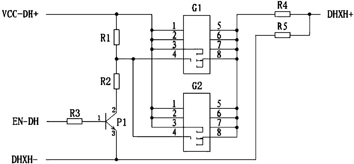 MOS tubular ignition circuit for launch control equipment