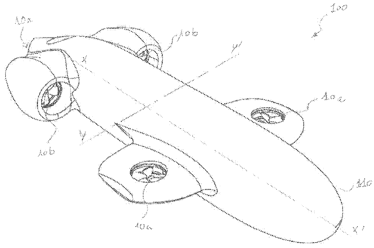 Underwater propelling device for underwater vehicle