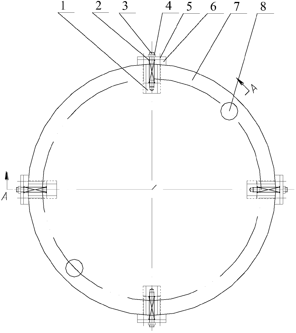 Ring-wave repeated drawing high deformation mold for plate and machining method